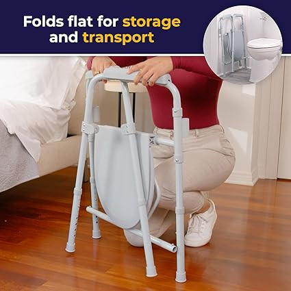 Drive Medical 11148-1 Folding Bedside Commode Chair - photo 2