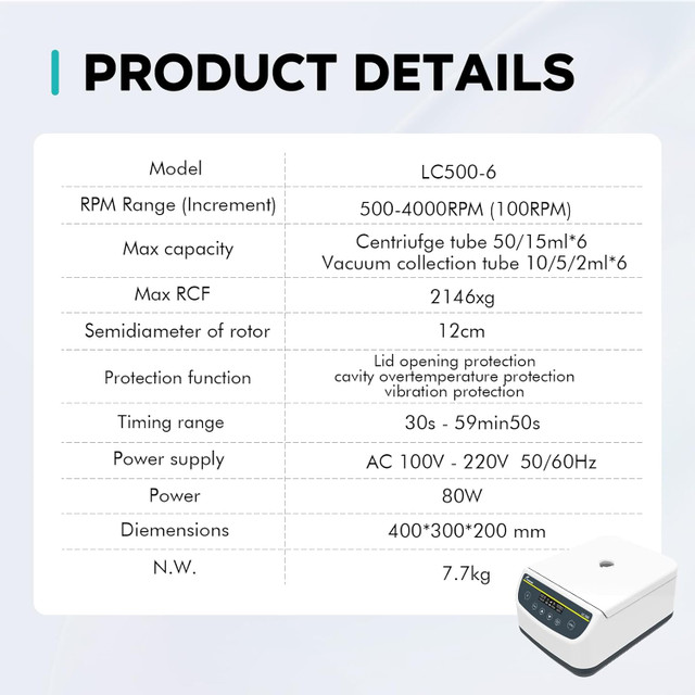 LABFISH Benchtop Centrifuge Machine - photo 5