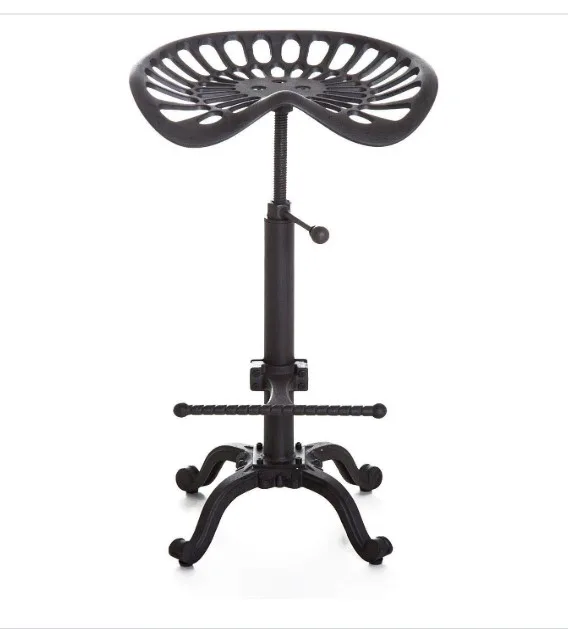 Cast Iron Tractor Seat Bar Stool-19.7"-26.8" thumbnail