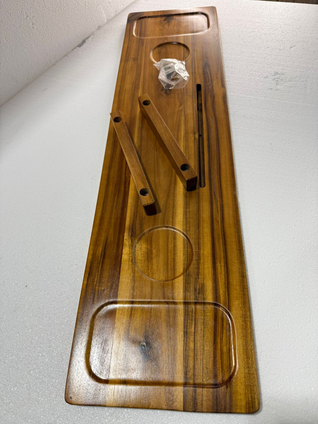 Acacia Wood Bathtub Tray Caddy - photo 3
