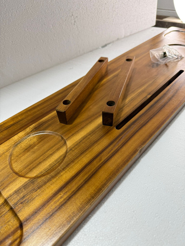 Acacia Wood Bathtub Tray Caddy - photo 5