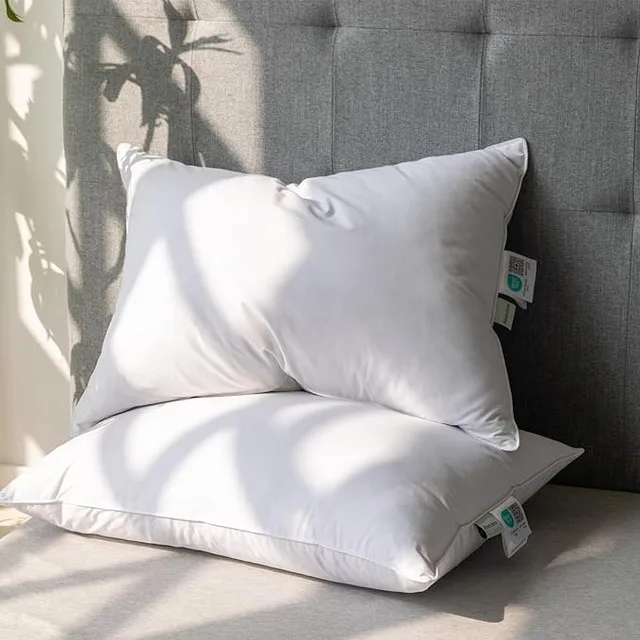 Goose Feather Down Pillows King Size Set of 2 Hotel thumbnail
