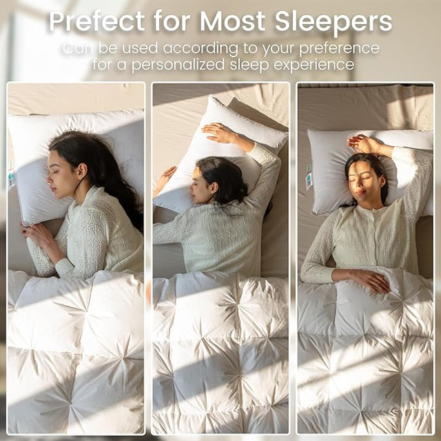 Goose Feather Down Pillows King Size Set of 2 Hotel - photo 5