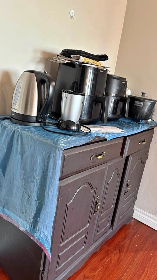 Vintage Charcoal Wood Buffet (Move Out Sale)