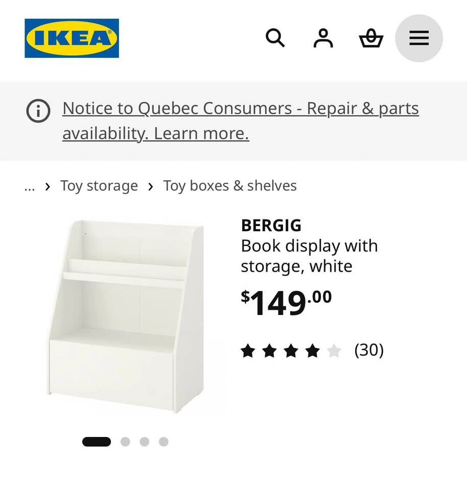 IKEA Kids Book Display with Storage - photo 3