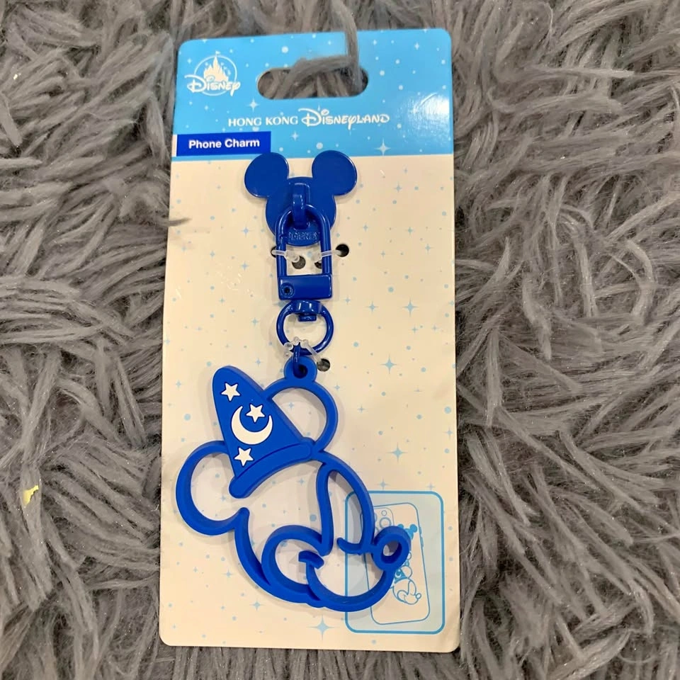BNWT Hong Kong Disneyland Fantasia Sorcerer Mickey Phone Charm