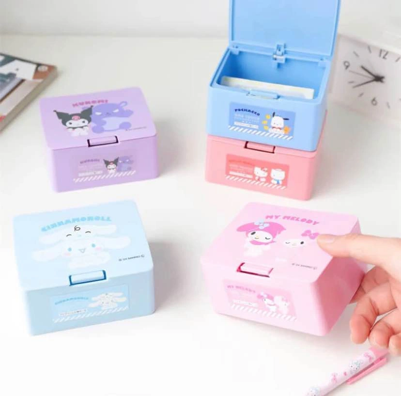 BNWT Japan Sanrio Kuromi Pop-up Lid Desktop Organizer Box - photo 5