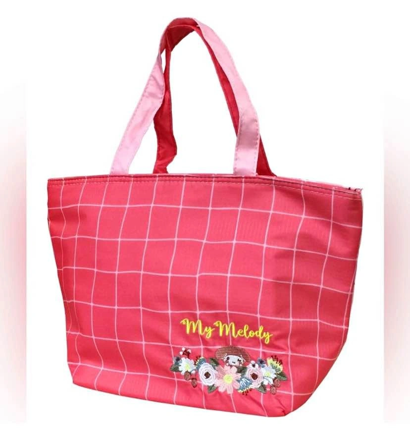 BNIB Sanrio My Melody Floral insulated zippered lunch Tote bag