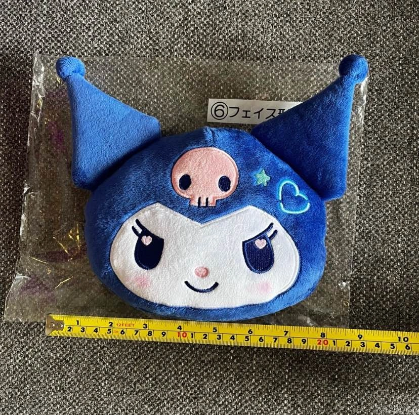BNIB Japan 19cm Sanrio Kuromi Plush Zipper pouch - photo 4