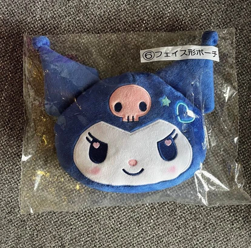 BNIB Japan 19cm Sanrio Kuromi Plush Zipper pouch - photo 5