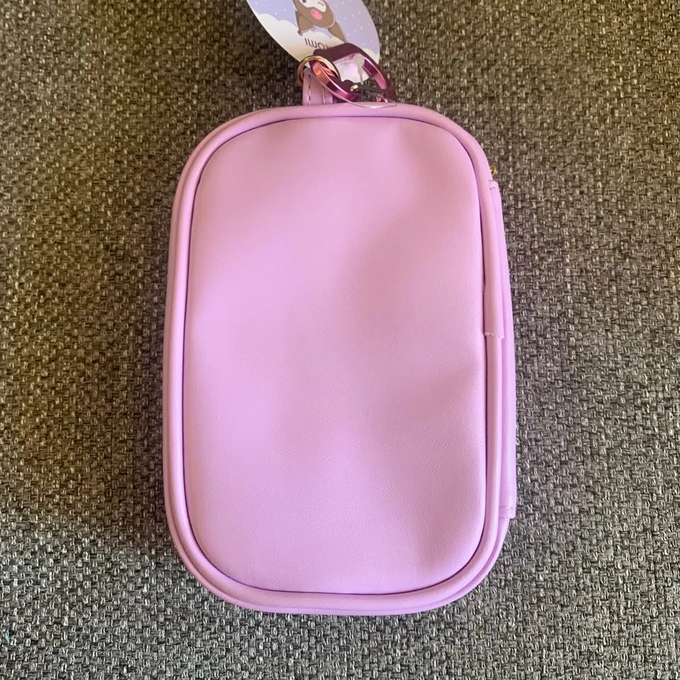 BNWT Japan Sanrio Kuromi Zipper Clear Case Pouch with Carabiner - photo 5