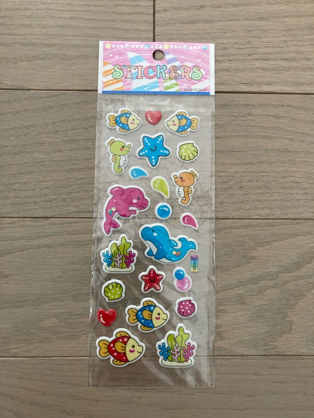 ⚽️Sea Life Puffy Stickers