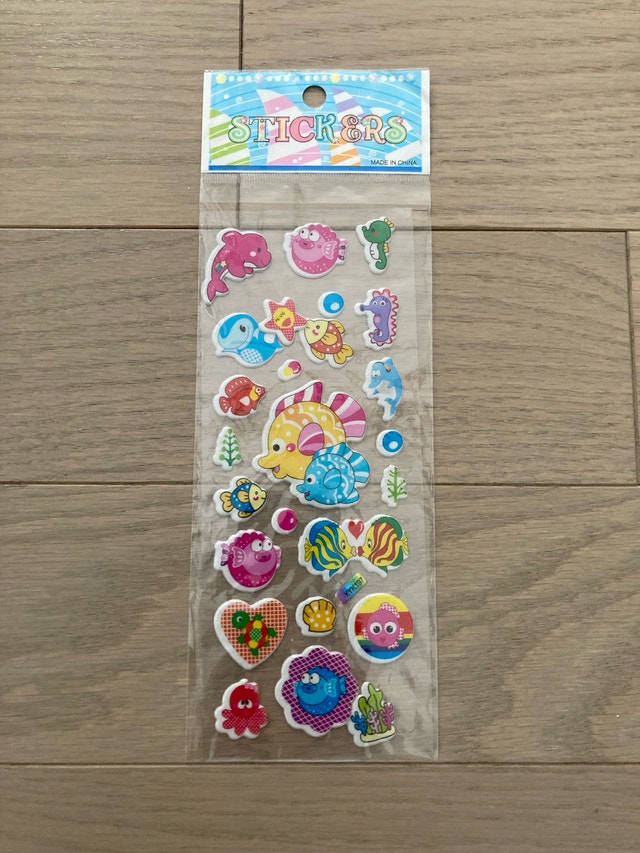 ⚽️Ocean Themed Puffy Stickers