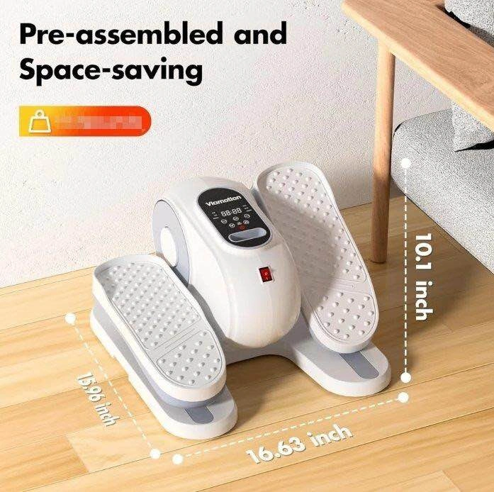 Viamotion Under Desk Elliptical Machine with Remote — White - photo 3