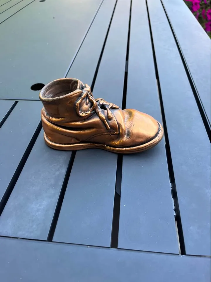 Vintage Bronze Baby Shoe. Make an offer. image indicator(2)
