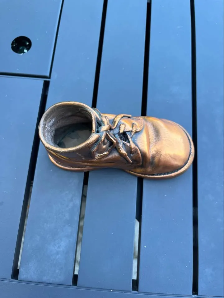 Vintage Bronze Baby Shoe. Make an offer. image indicator(3)