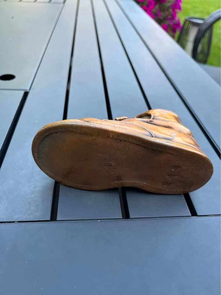 Vintage Bronze Baby Shoe. Make an offer. image indicator(4)