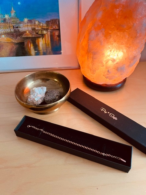New elegant Italian bracelet, rose gold plated - photo 4