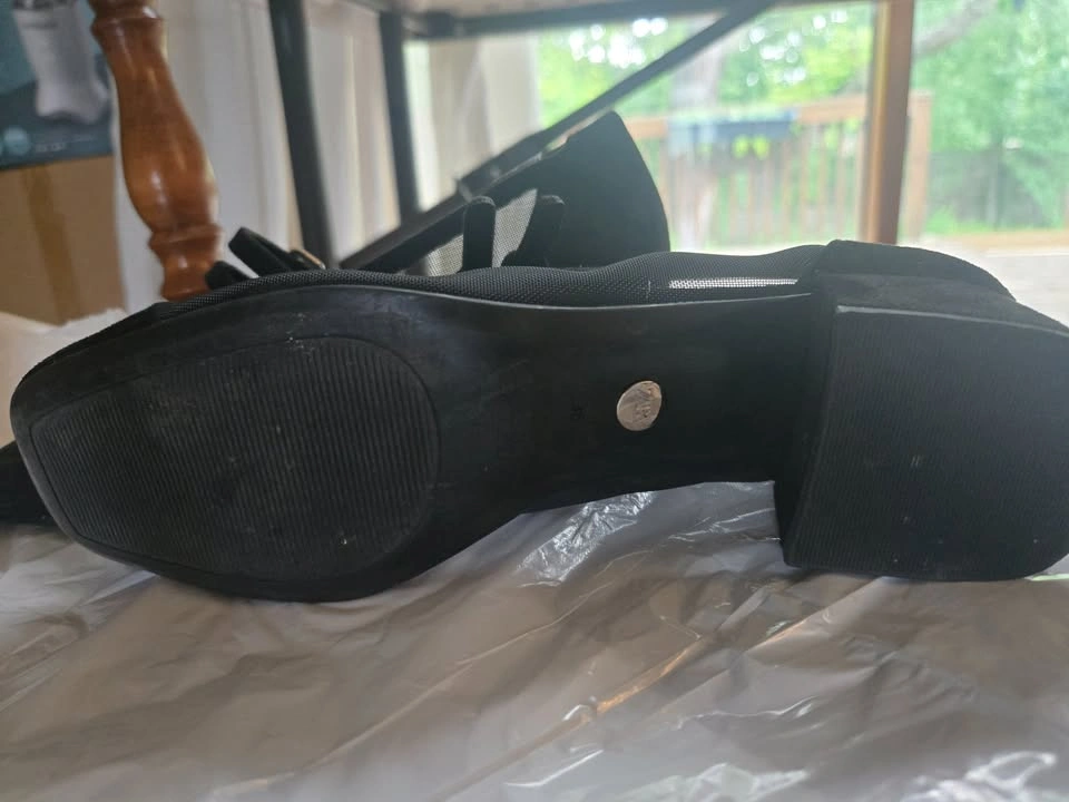 Zara Black Mary Jane Block Heels — Size 36 - photo 3