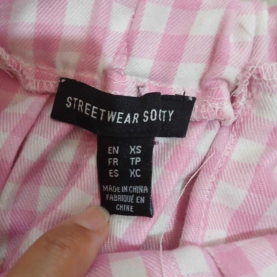 ⚽ Pink Gingham Mini Skirt - photo 4