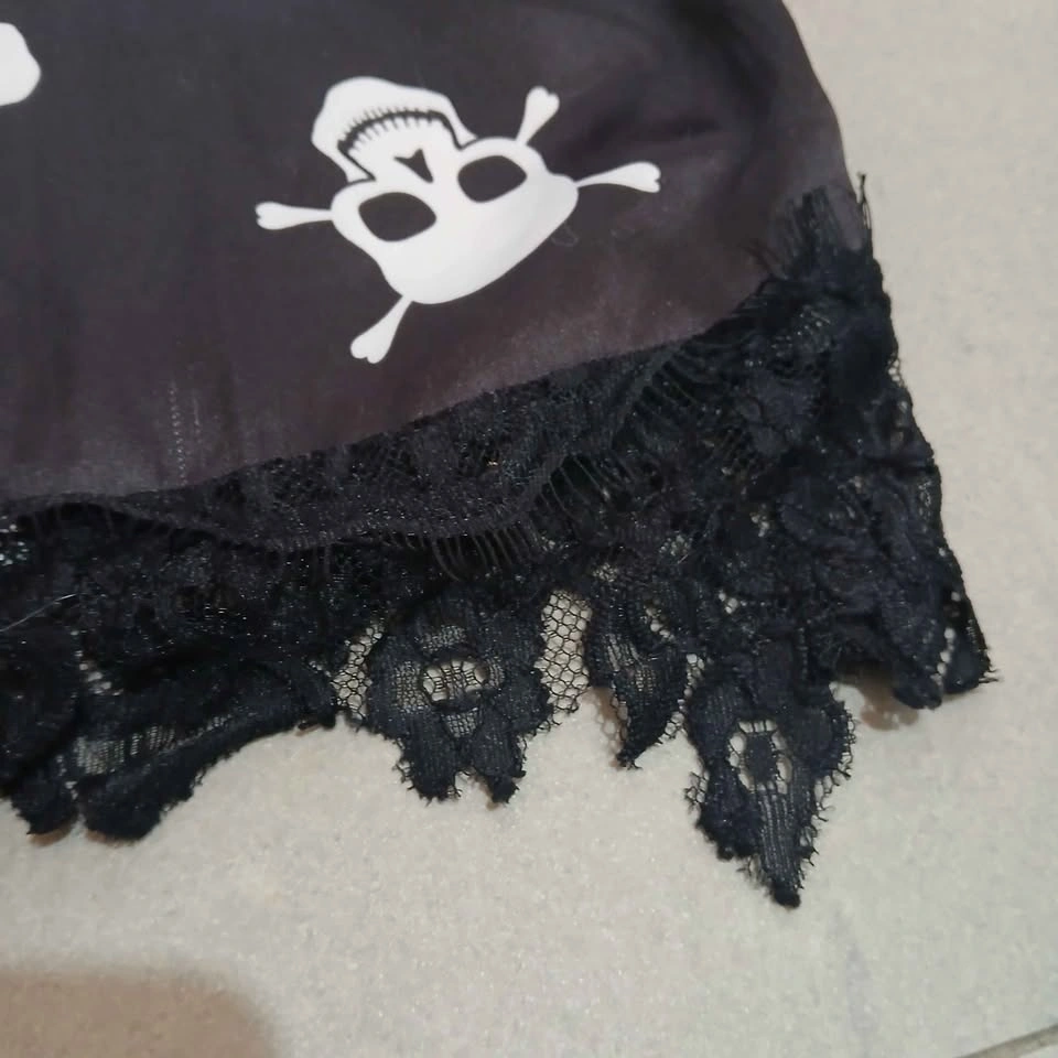 ⚽ Skull Print Slip Dress - photo 3