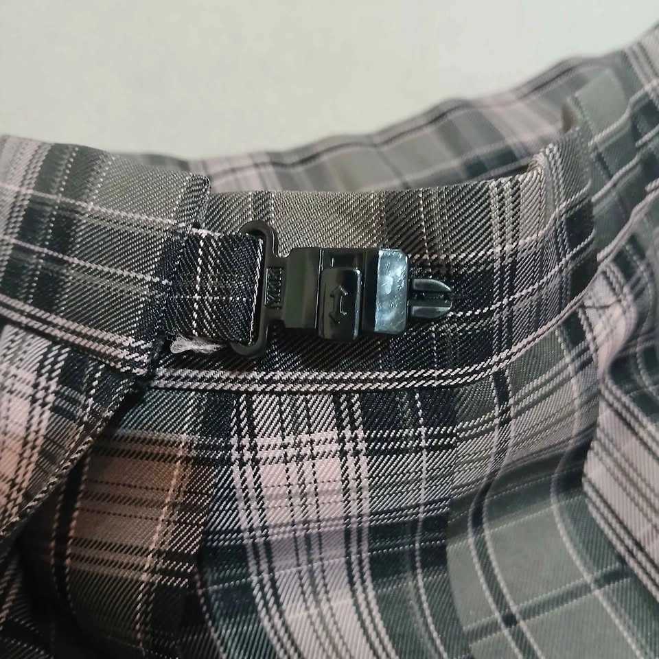 ⚽ Pink and Grey Plaid Pleated JK Skirt - photo 3