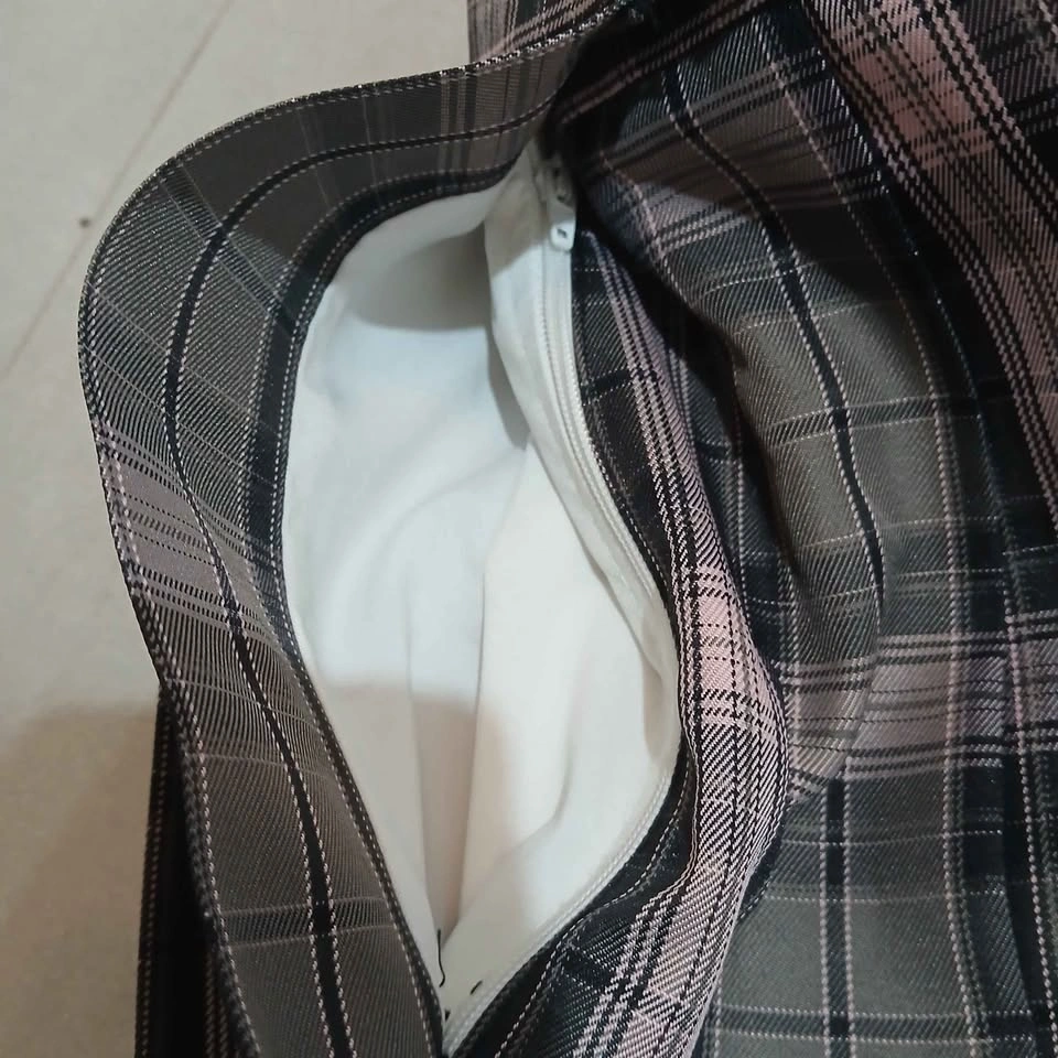 ⚽ Pink and Grey Plaid Pleated JK Skirt - photo 4