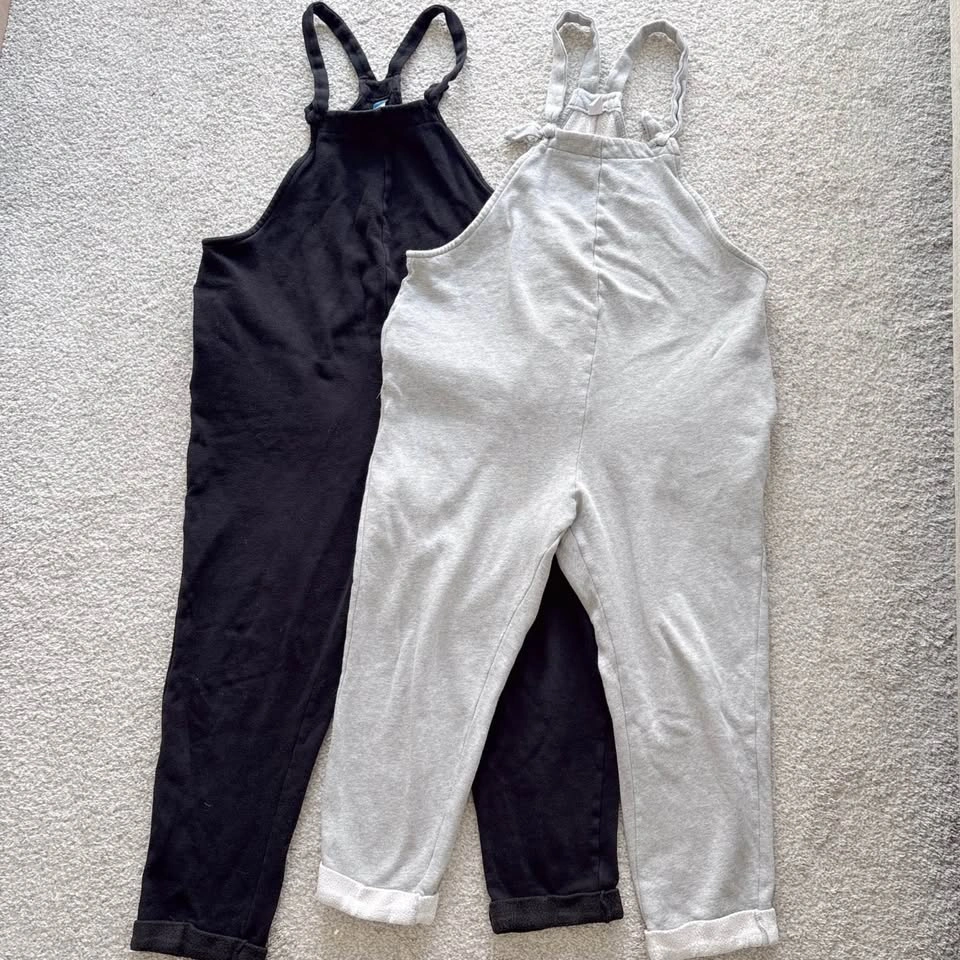 Old Navy maternity fleece overalls bundle ⚽️ - photo 2