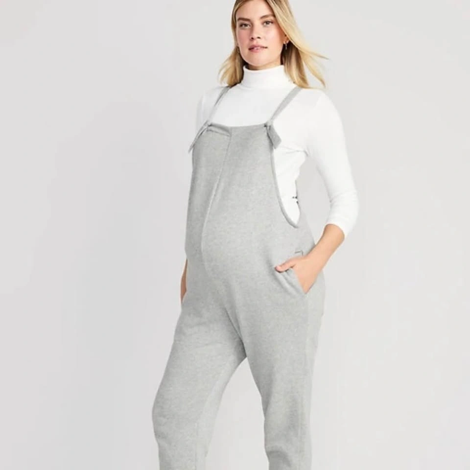 Old Navy maternity fleece overalls bundle ⚽️ - photo 5