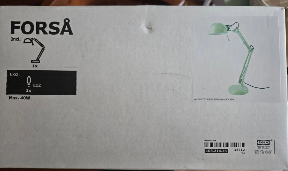 IKEA FORSÅ Desk Lamp – Mint Green | Etobicoke Pickup - photo 2