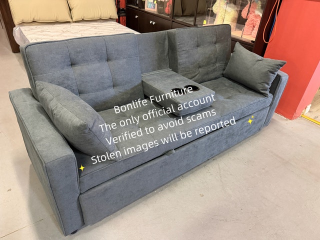3 seater pullout sofa bed - photo 4