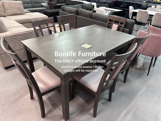 7pc wooden dining table set on sale - photo 2