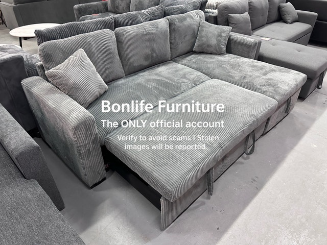 corduroy sectional sofa bed on sale - photo 2