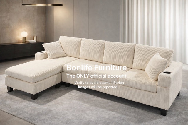 corduroy sectional sofa on special