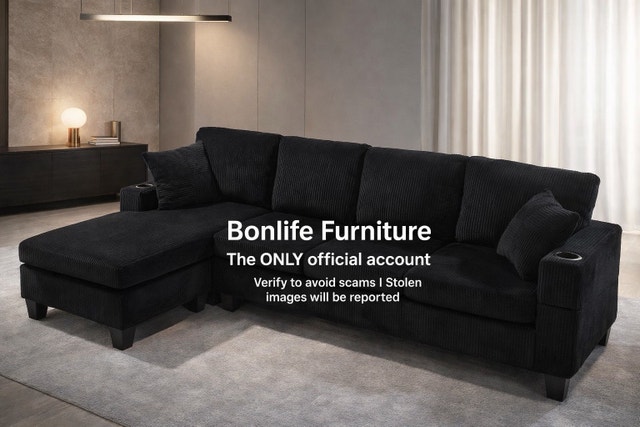 corduroy sectional sofa on special - photo 3