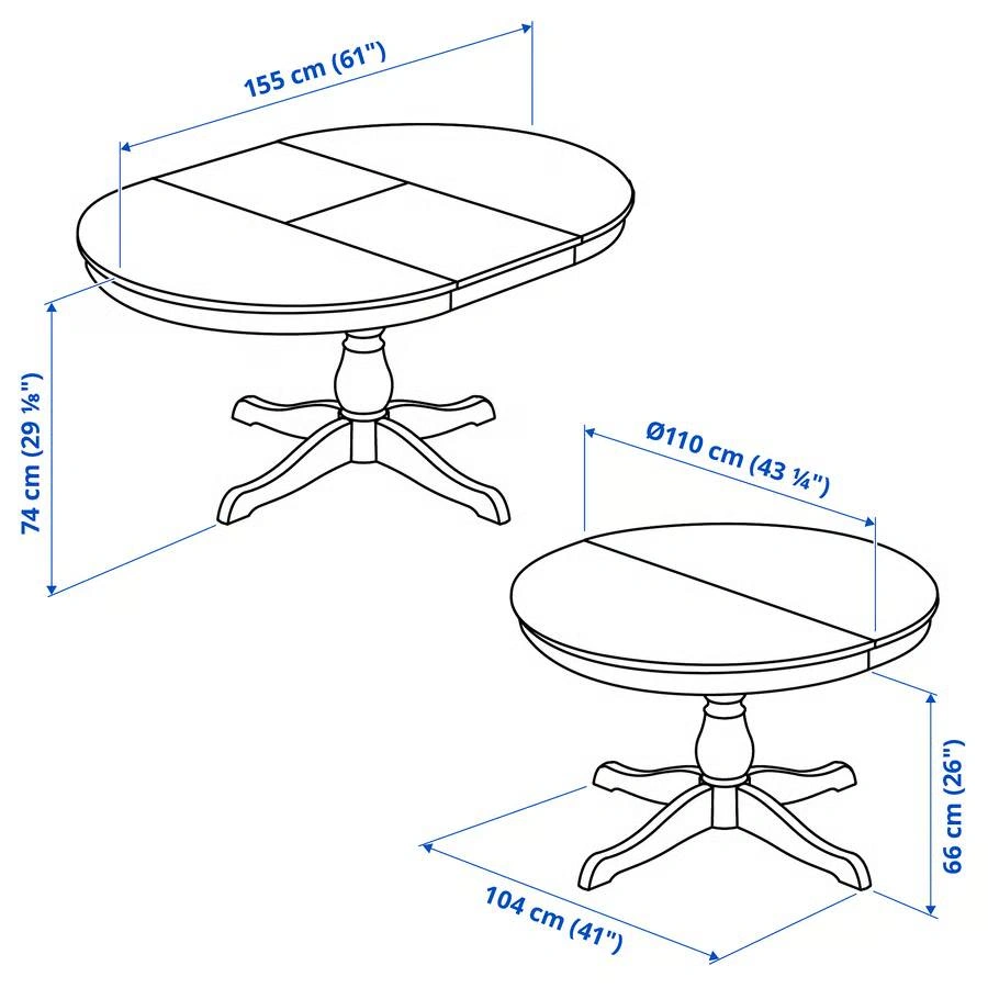 IKEA INGATORP Extendable Dining Table – Excellent Condition - photo 3