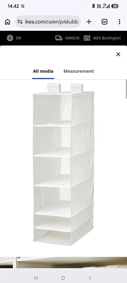 IKEA SKUBB Hanging Organizer