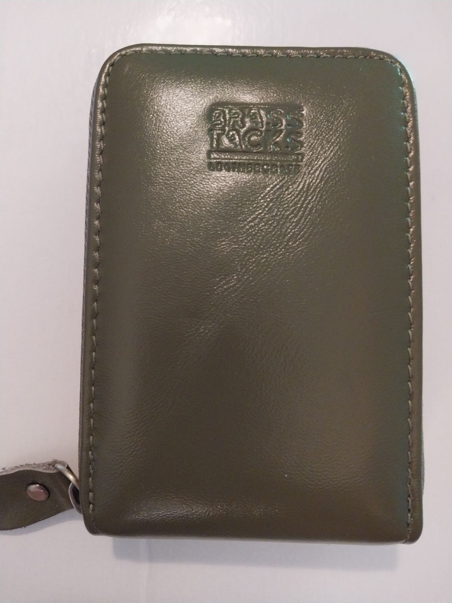 Leather RFID Wallet, olive green, Brand New w tags - photo 2