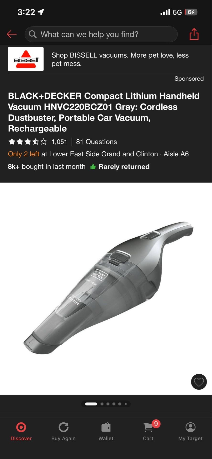 Free or Trade Black & Decker Compact Cordless Handheld Vacuum - photo 3