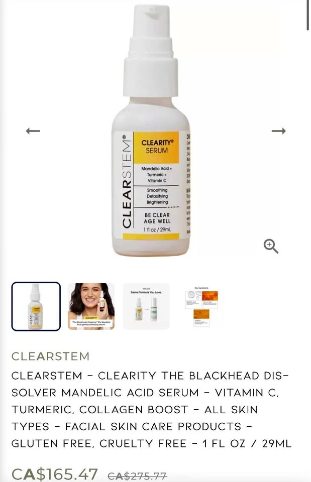 Clearstem blackhead removal serum