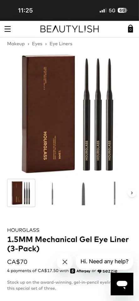 Hourglass gel eye liner