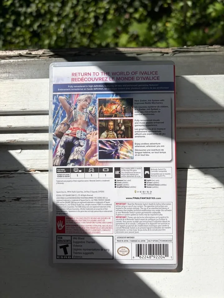 Final Fantasy XII Switch Game - photo 2