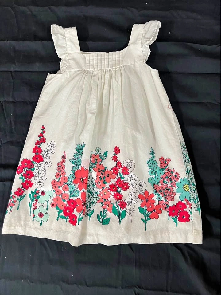 ⚽ White Summer dress for toddler - 2 yr old
