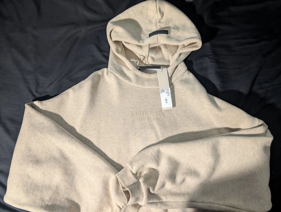Fear of God Essentials Gold Hoodie Small – New With Tags - photo 3