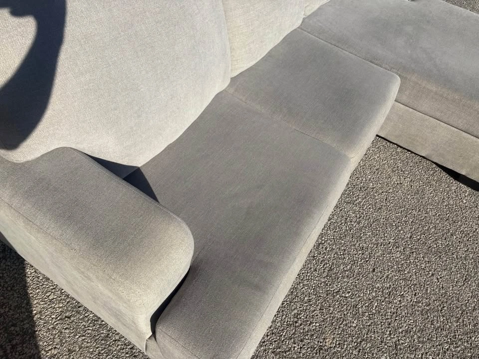 Light Grey Sectional Couch with Chaise - photo 5