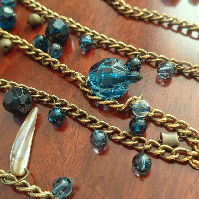 Beaded Chain Super long Necklace
