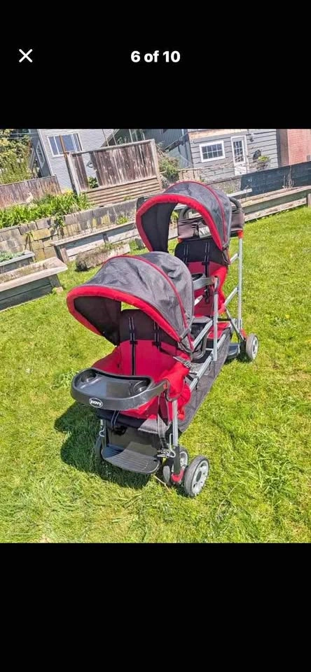Three person stroller