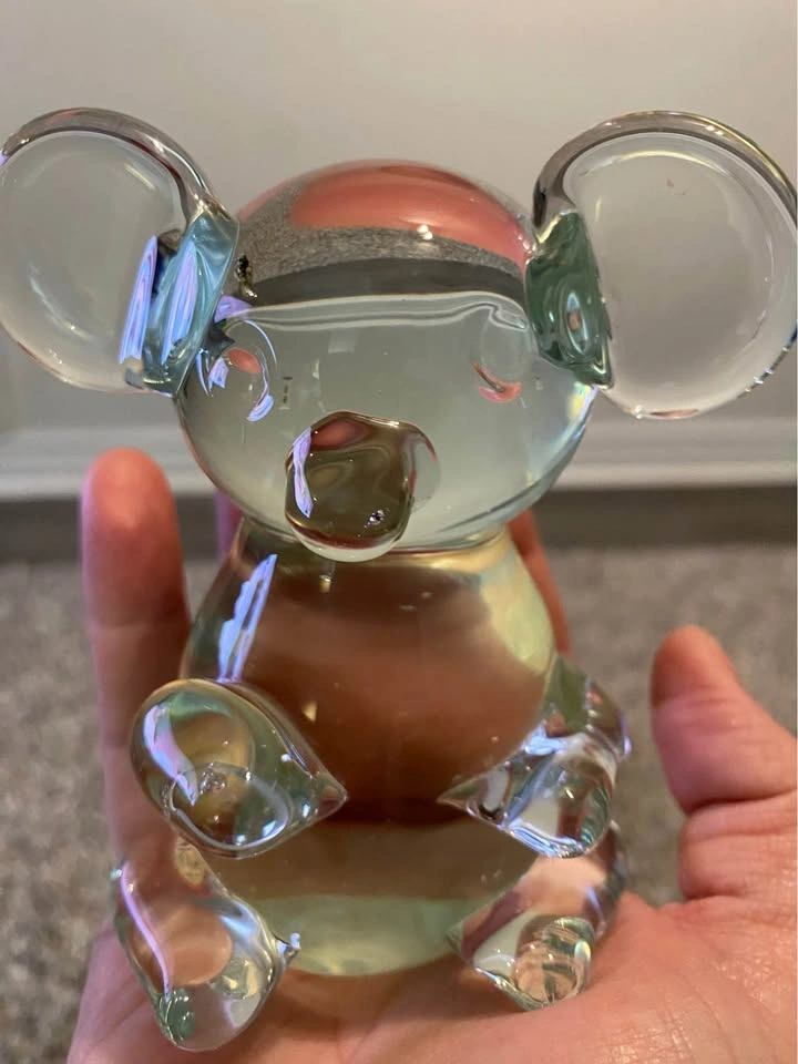Vintage Koala Bear Figurine Art Glass Blown Bullicante - photo 2