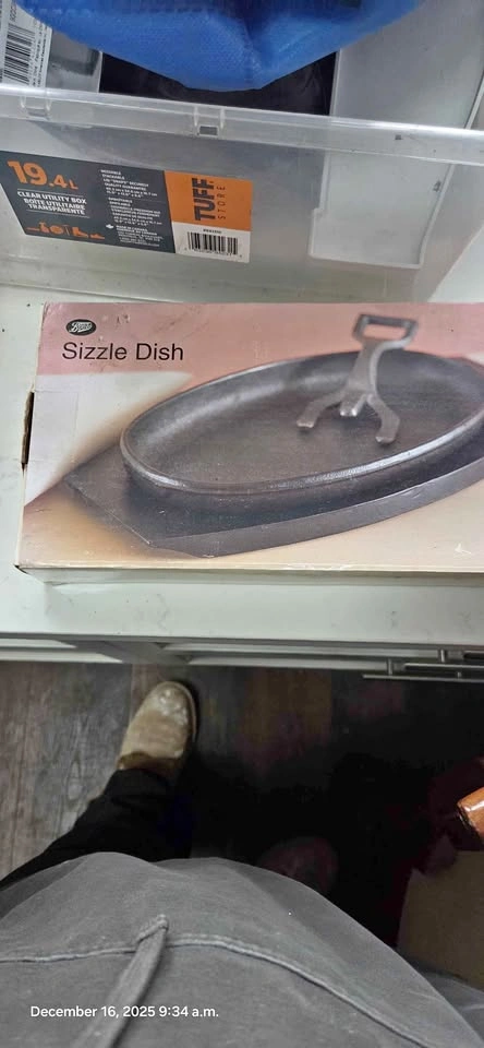2 sizzle dish