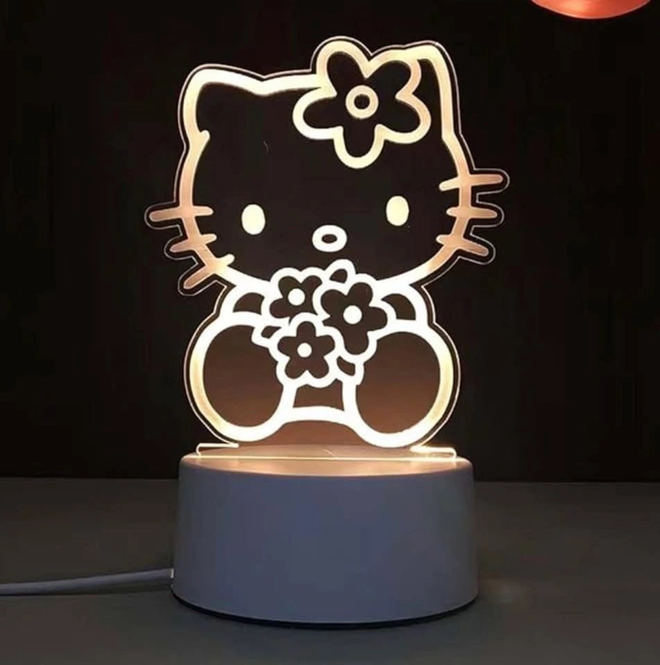 Hello Kitty 3D LED Night Light USB Powered Decorative Lamp - photo 2